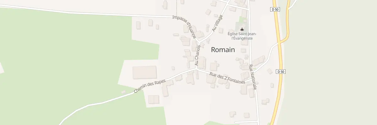 Plan du 4 Che des Rapes à Romain