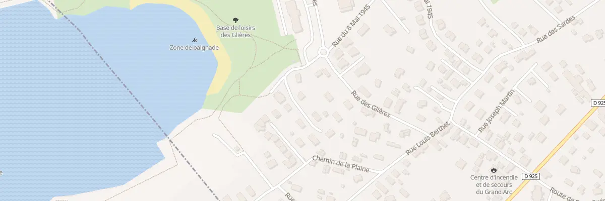 Plan du 98 Les Glieres Blanches à Grignon