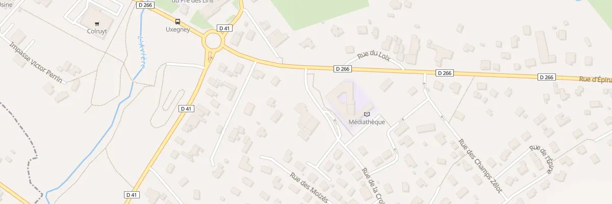 Plan du 2 Rue de la Croix à Uxegney