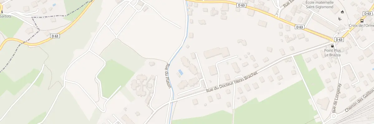 Plan du 38 Rue du Doct Henri Brachet à Albertville