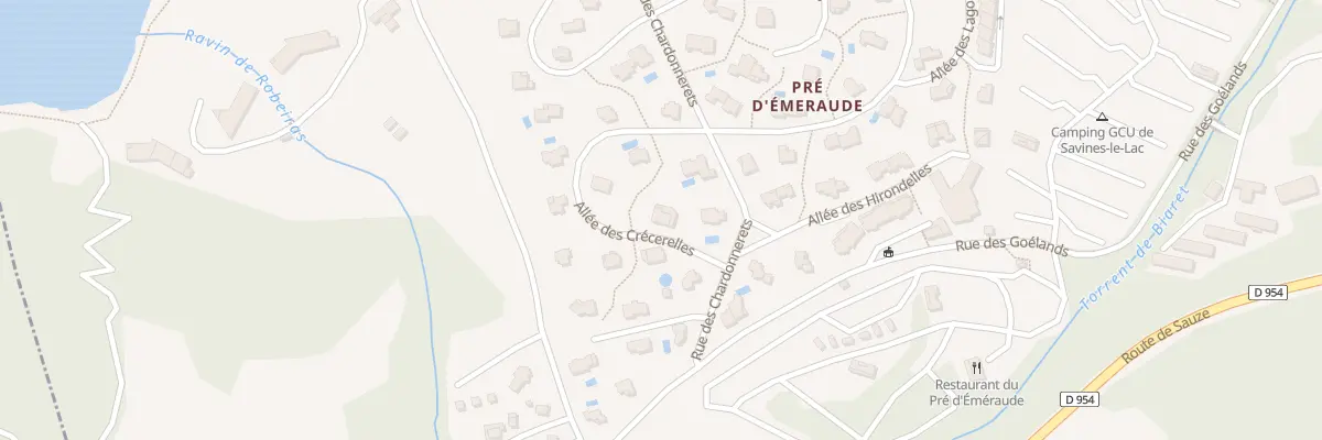 Plan du 2 All des Crecerelles à Savines-le-Lac