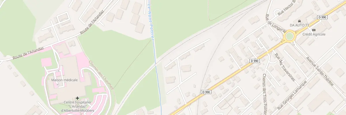 Plan du 88E Av du General de Gaulle à Albertville