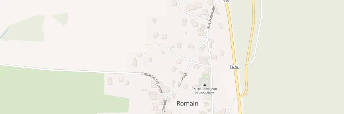 Plan du 5059 Au Village à Romain