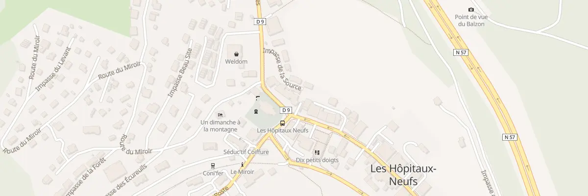 Plan du 2B Pl de la Mairie aux Hôpitaux-Neufs