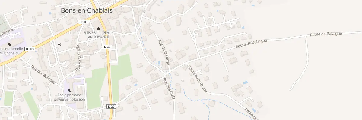 Plan du 67 Rte de Balaigue à Bons-en-Chablais