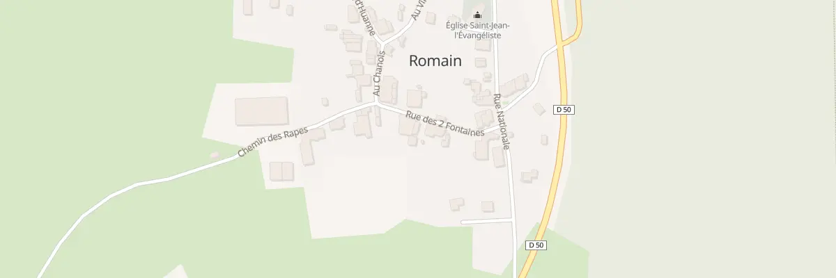Plan du 5 Rue des Deux Fontaines à Romain