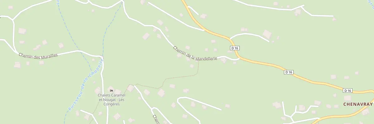 Plan du 145 Che de la Mandellerie à Manigod
