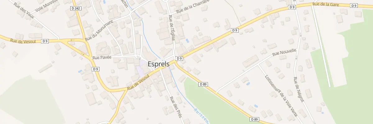 Plan du 2 Rue de la Gare à Esprels