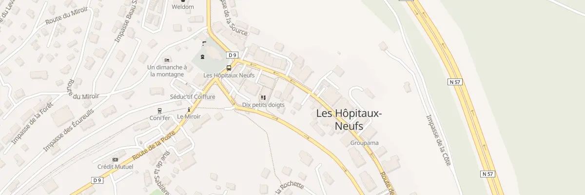 Plan du 4 Rte de Lausanne aux Hôpitaux-Neufs