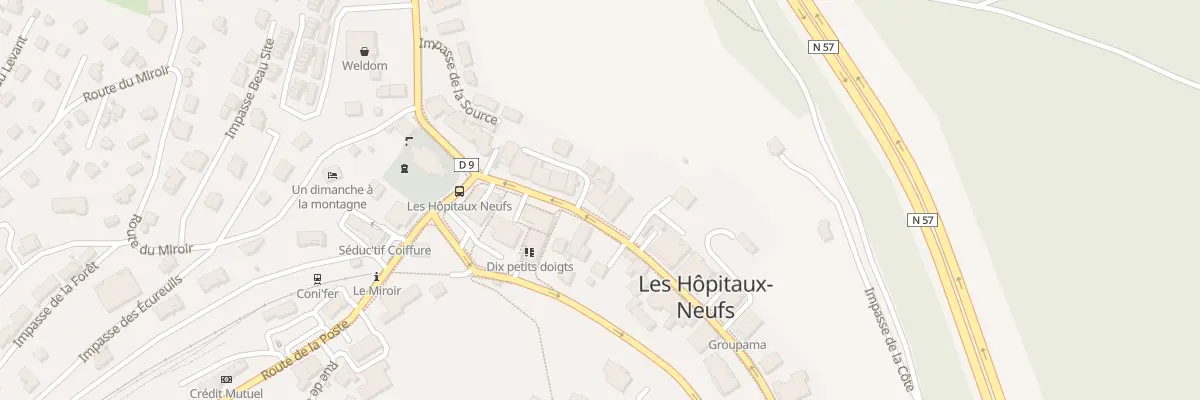 Plan du 5 Rte de Lausanne aux Hôpitaux-Neufs