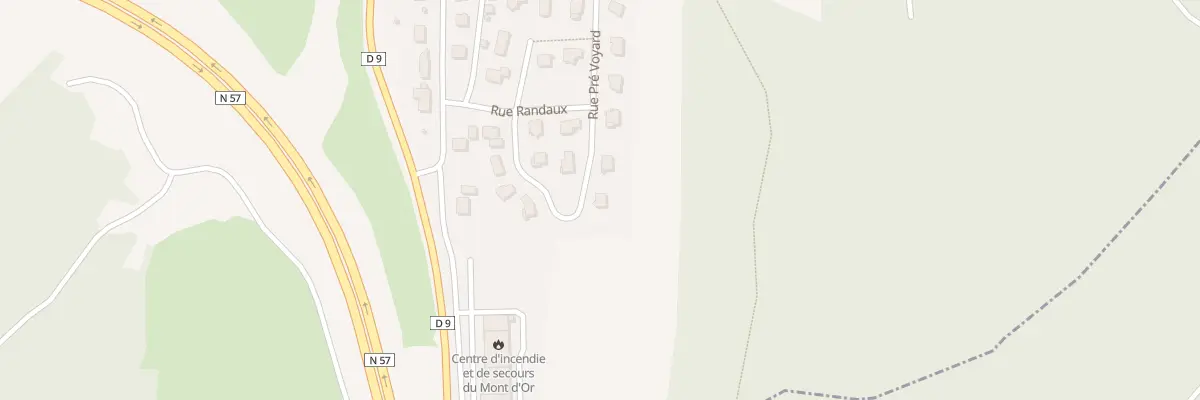 Plan du 6 Rue Pre Voyard aux Hôpitaux-Vieux