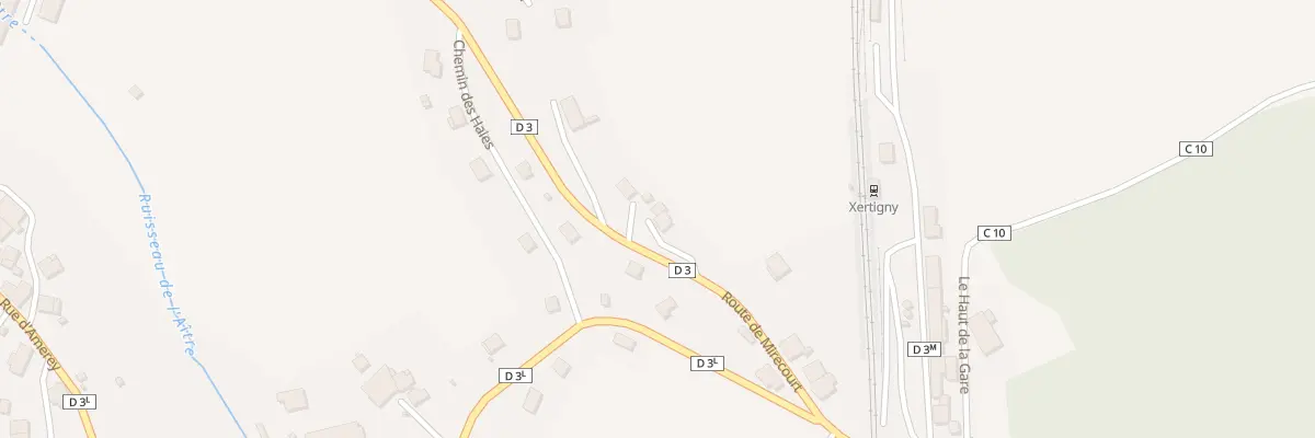 Plan du 190 Rte de Mirecourt à Xertigny