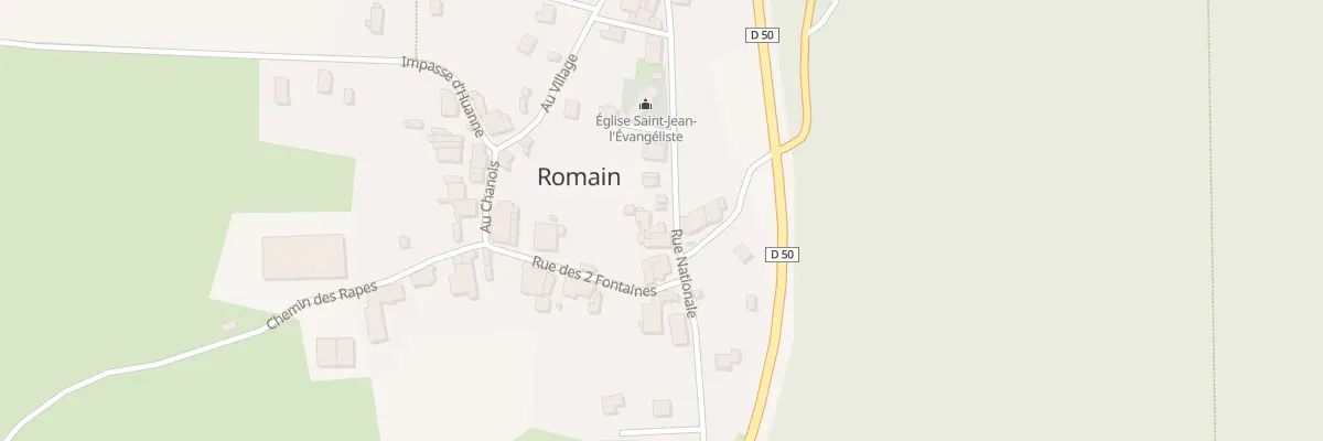 Plan du 9 Rue Nationale à Romain