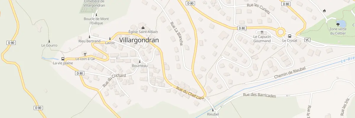 Plan du 7 Rue la Blanche à Villargondran