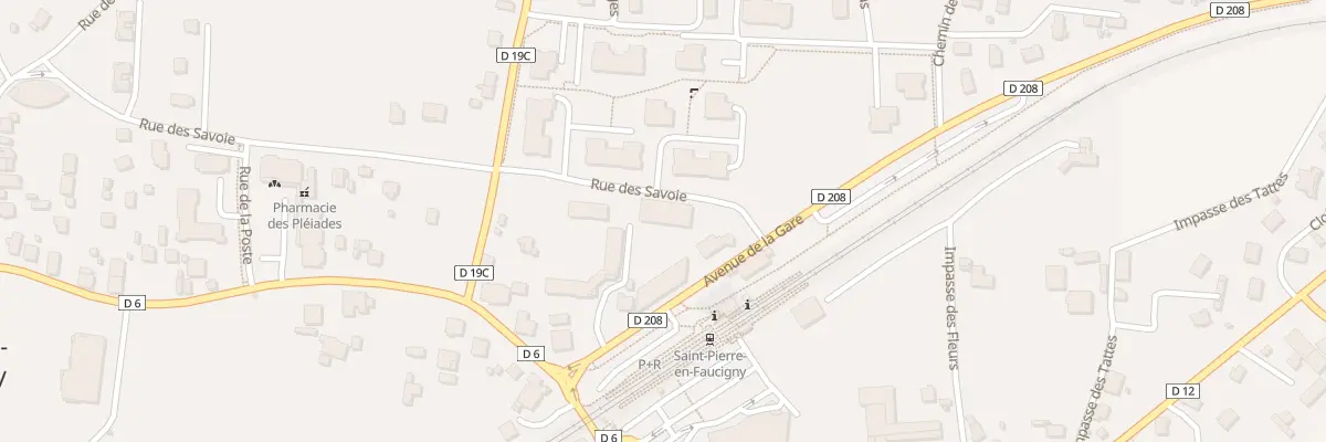 Plan du 95 Av de la Gare à Saint-Pierre-en-Faucigny