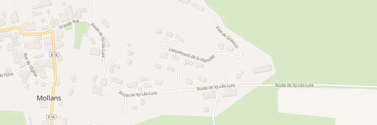 Plan du 14 Lotissement La Vignotte à Mollans
