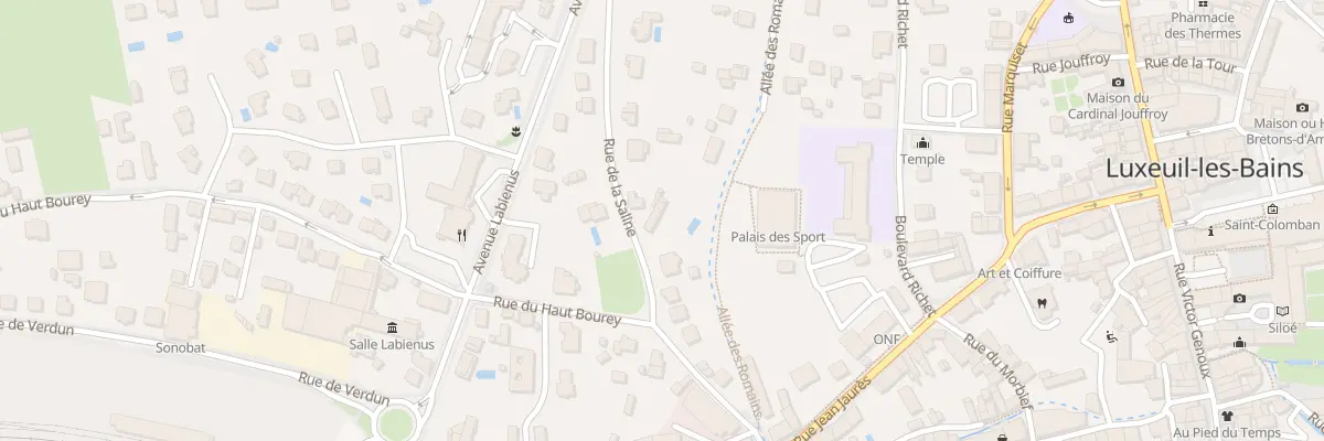 Plan du 13 Rue de la Saline à Luxeuil-les-Bains