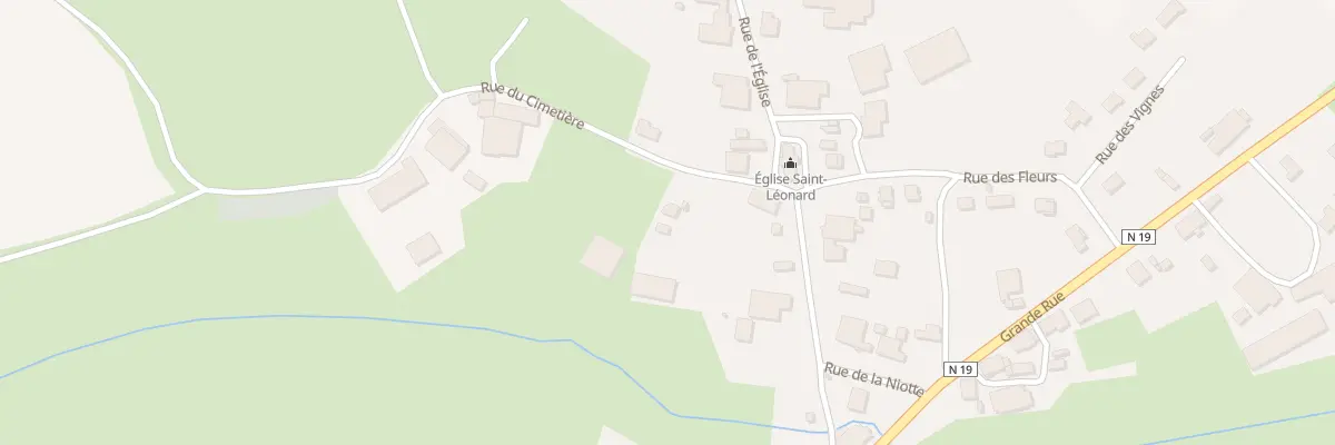 Plan du 2 Rue du Cimetière à Genevreuille