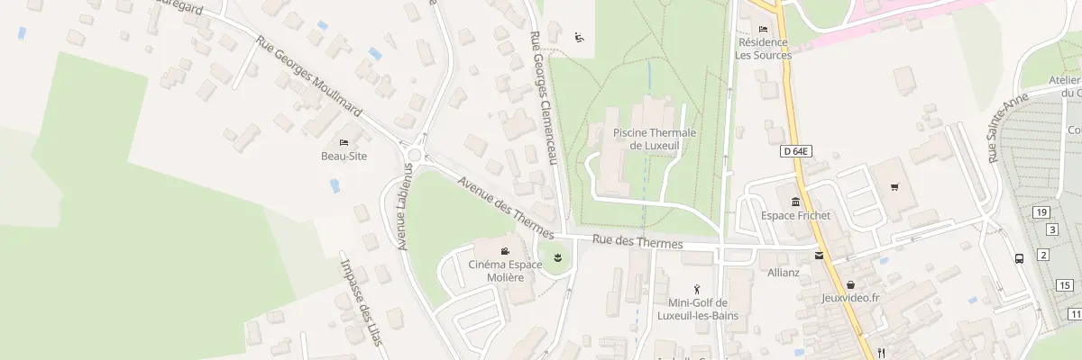 Plan du 4 Rue Georges Clemenceau à Luxeuil-les-Bains
