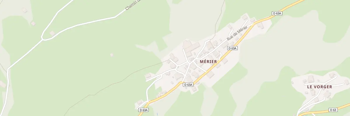 Plan du 5040 Merier à Queige