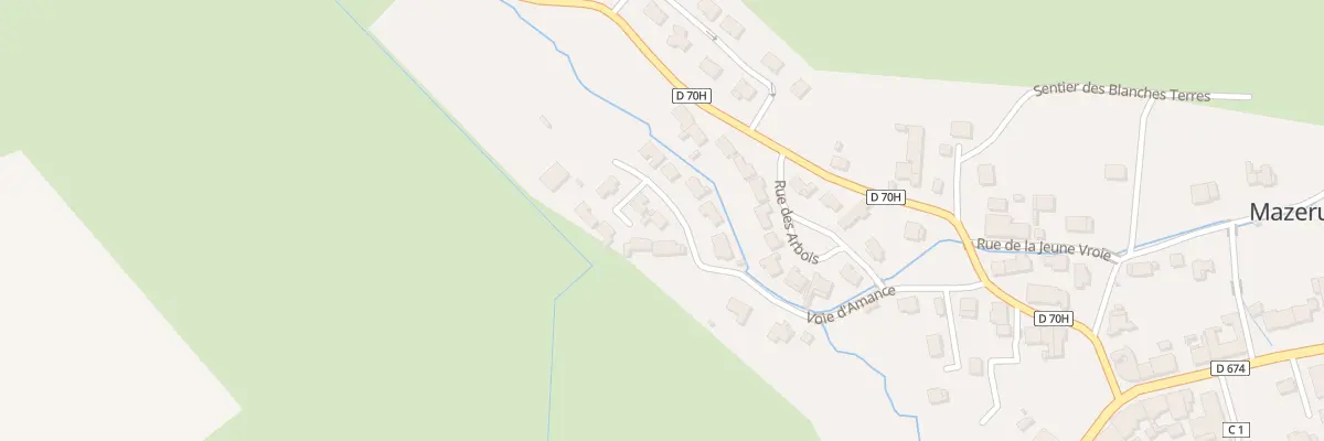 Plan du 13 Voie d’Amance à Mazerulles