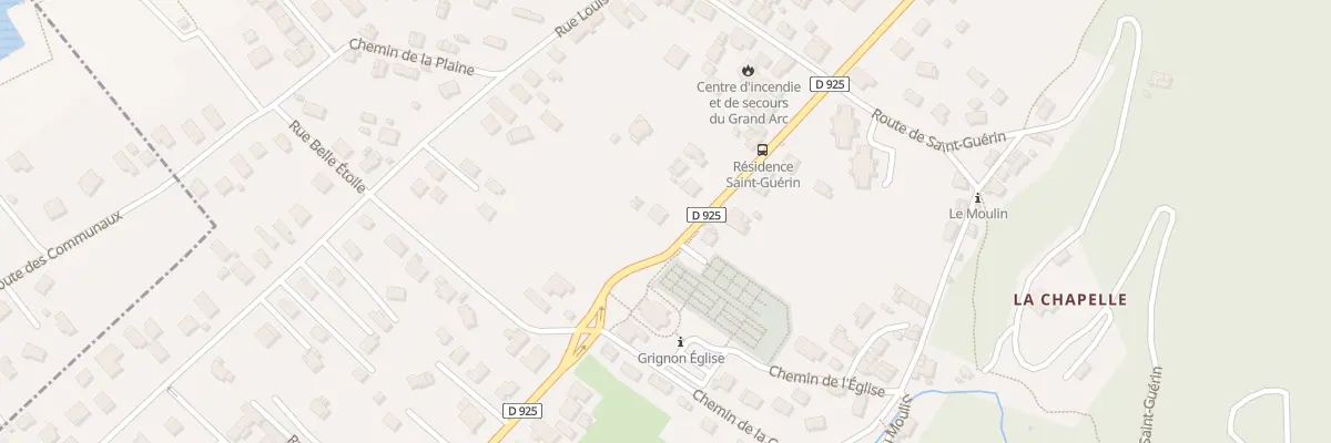 Plan du 1188 Cd 925 à Grignon