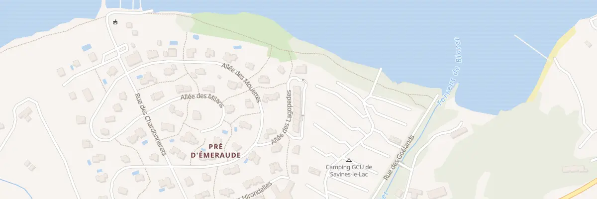 Plan du 10 All des Lagopedes à Savines-le-Lac