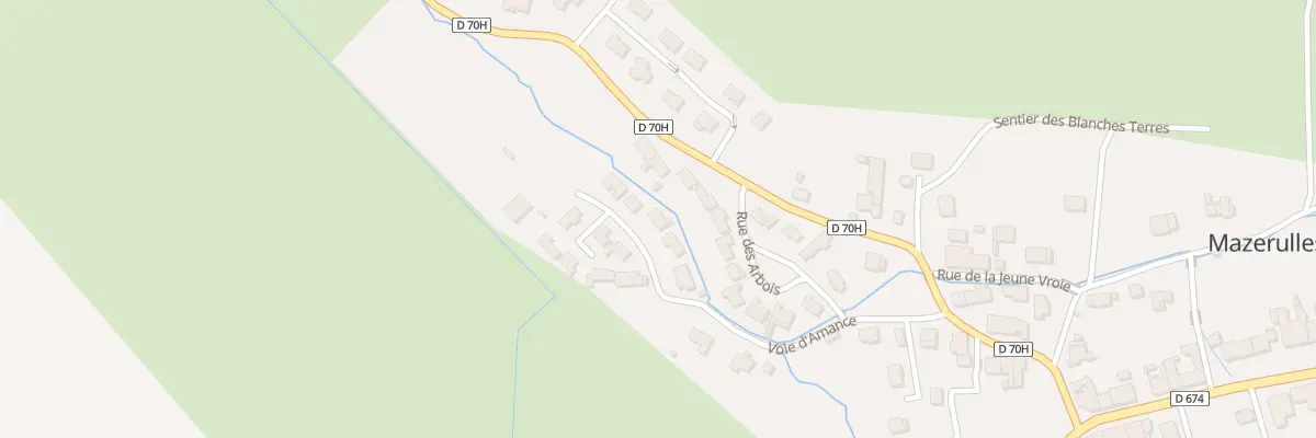 Plan du 6 Voie d’Amance à Mazerulles