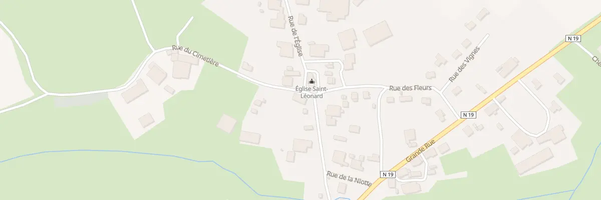 Plan du 8 Rue de l’Eglise à Genevreuille