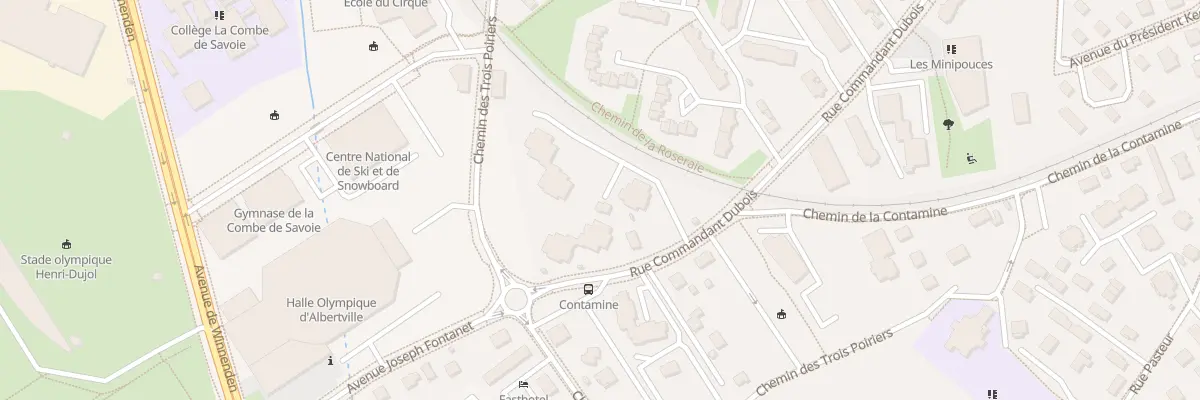 Plan du 1098 Rue du Cdt Dubois à Albertville