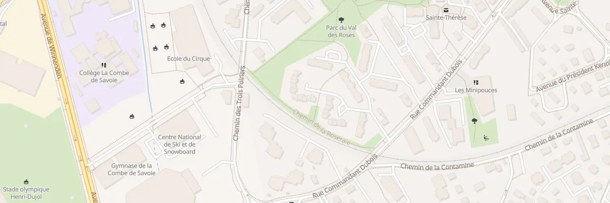 Plan du 1010 Rue du Cdt Dubois à Albertville
