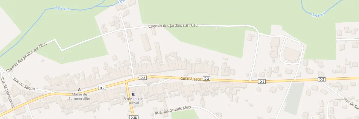 Plan du 25 Rue d’Alsace à Sommerviller