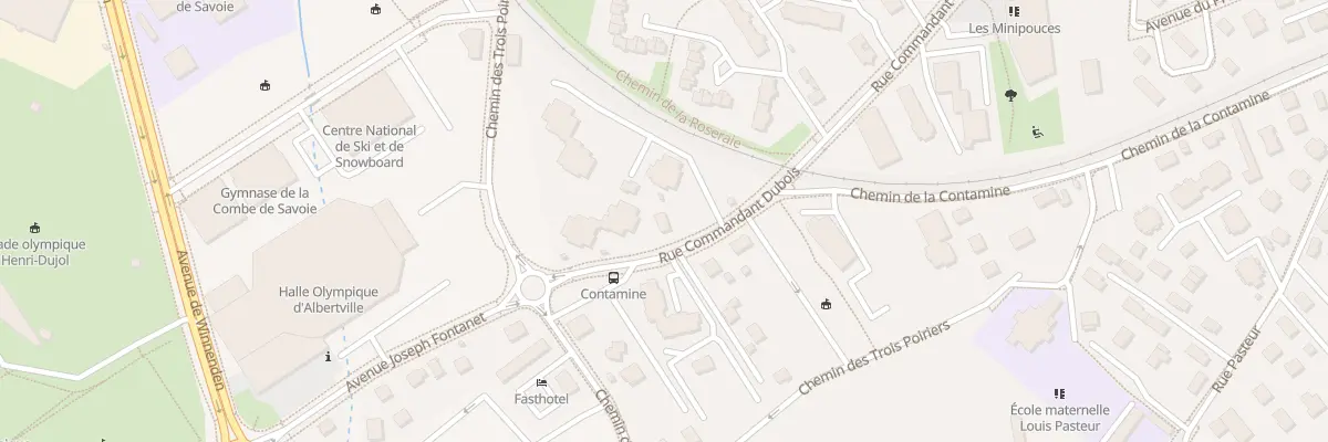 Plan du 1124 Rue du Cdt Dubois à Albertville