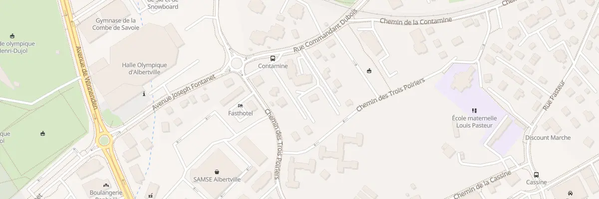Plan du 1157 Rue du Cdt Dubois à Albertville