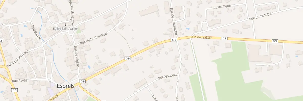 Plan du 14 Rue de la Gare à Esprels