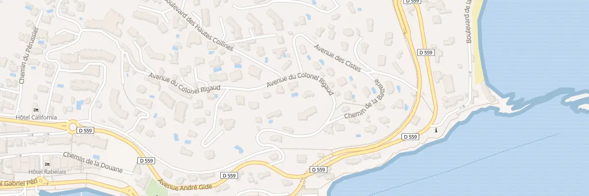 Plan du 13 Av Colonel Rigaud au Lavandou