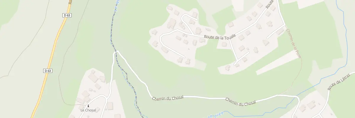 Plan du 603 Rte de la Touale à Pallud