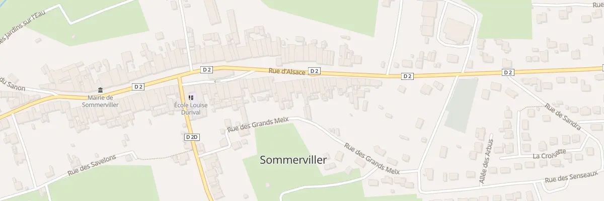 Plan du 36 Rue d’Alsace à Sommerviller