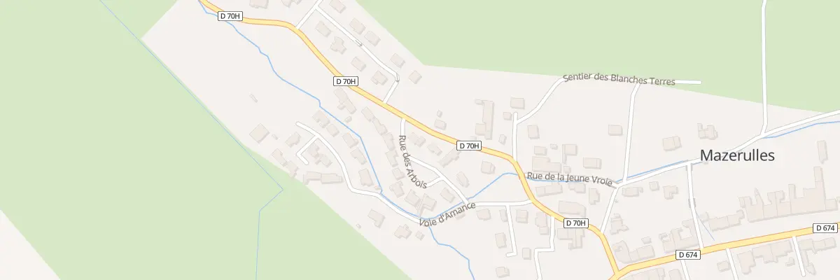 Plan du 8 Rue des Arbois à Mazerulles