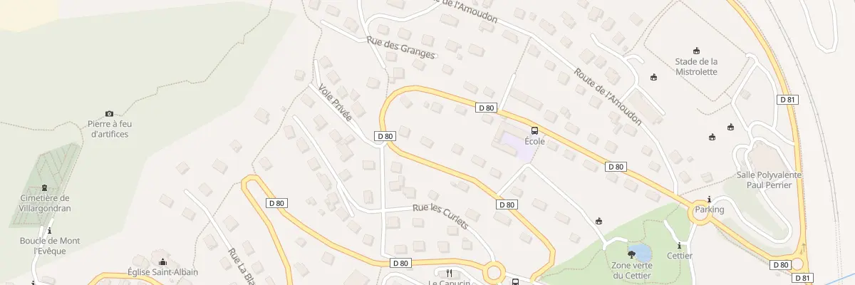 Plan du 25 Rue Nouvelles Resses à Villargondran