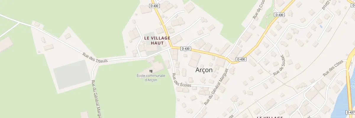 Plan du 19 Gr Grande Rue à Arçon