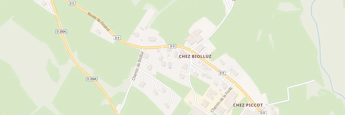 Plan du 1036 Rte de Findrol à Peillonnex