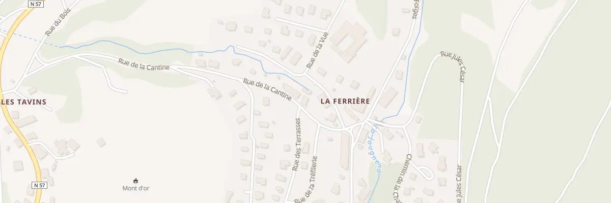 Plan du 11 Rue de la Cantine à Jougne