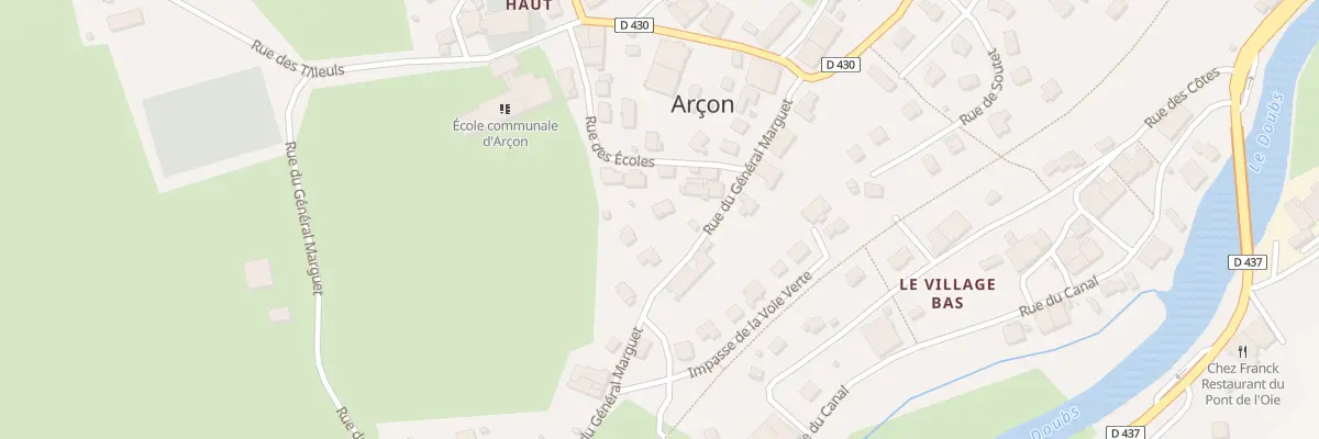 Plan du 14 Rue du Gen Marguet à Arçon