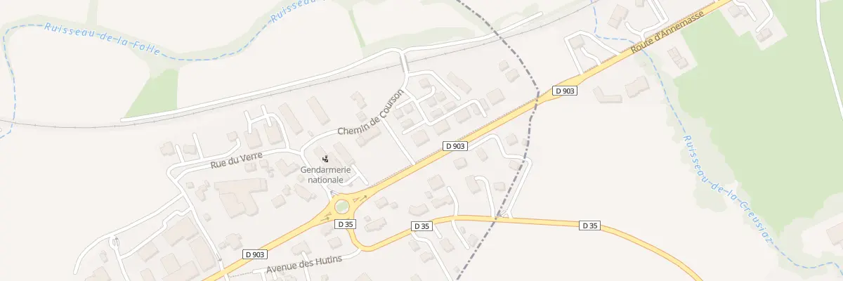Plan du 150 Che de Courson à Bons-en-Chablais