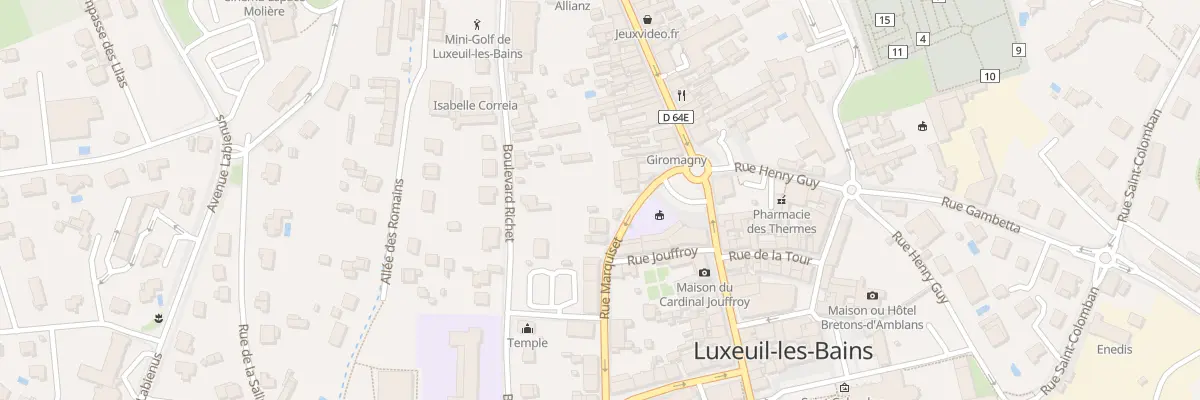 Plan du 20 Rue Marquiset à Luxeuil-les-Bains