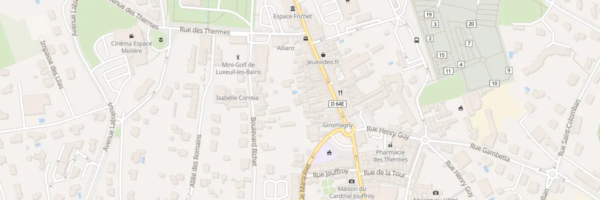 Plan du 11B Rue Carnot à Luxeuil-les-Bains