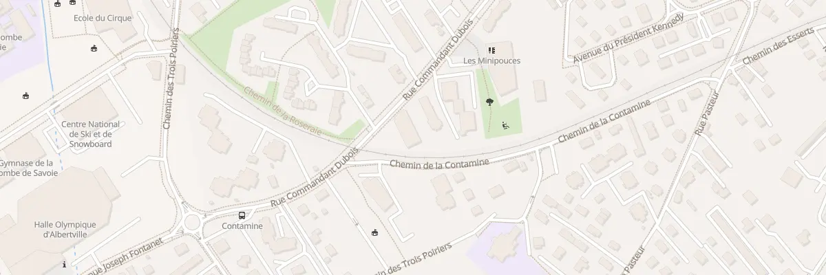 Plan du 943 Rue du Cdt Dubois à Albertville