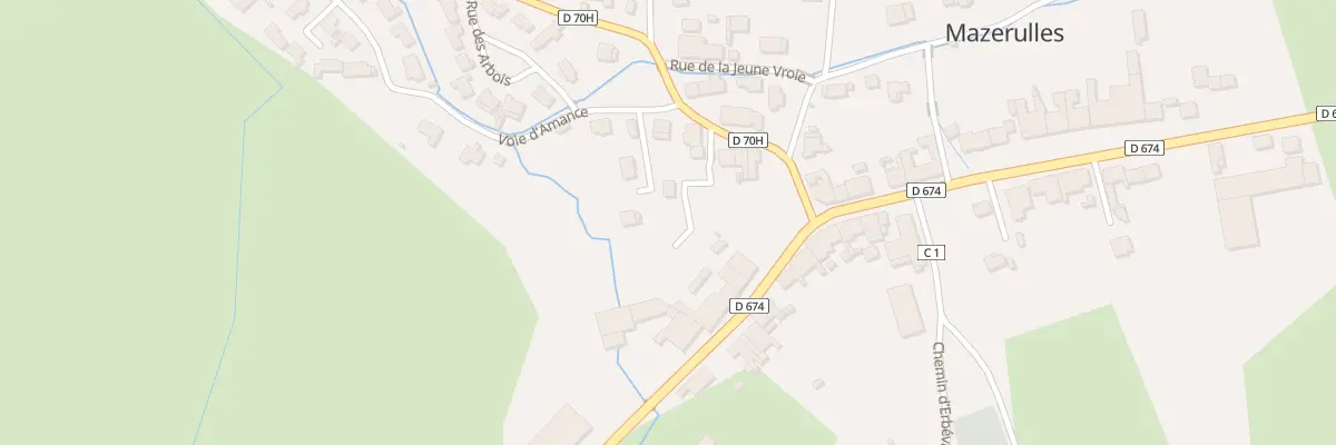 Plan du 2 Imp du Brinveau à Mazerulles