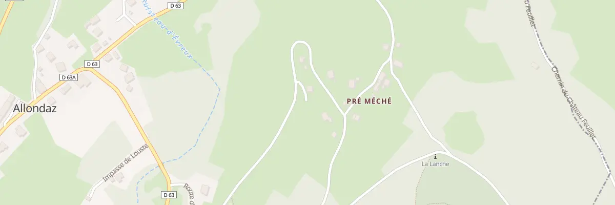 Plan du 5110 Pre Meche à Allondaz